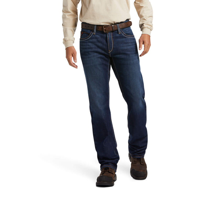 Pantalones Vaqueros Ariat Fr M4 Relaxed Durastretch Stillwell Boot Cut Azules Oscuro Hombre - Chile